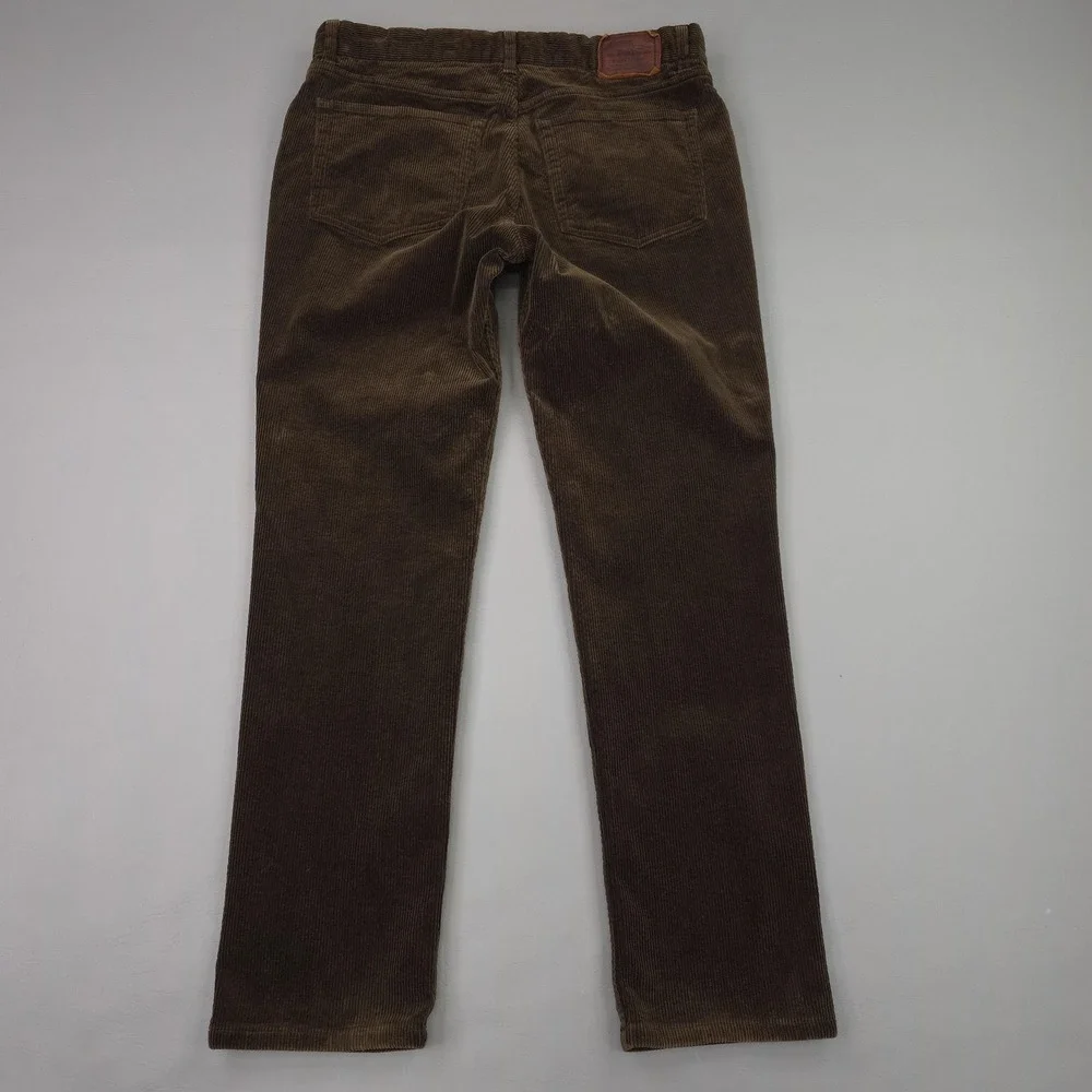 Polo Ralph Lauren Corduroy Chino Pants Mens 34x30 Brown 5 Pocket Stretch